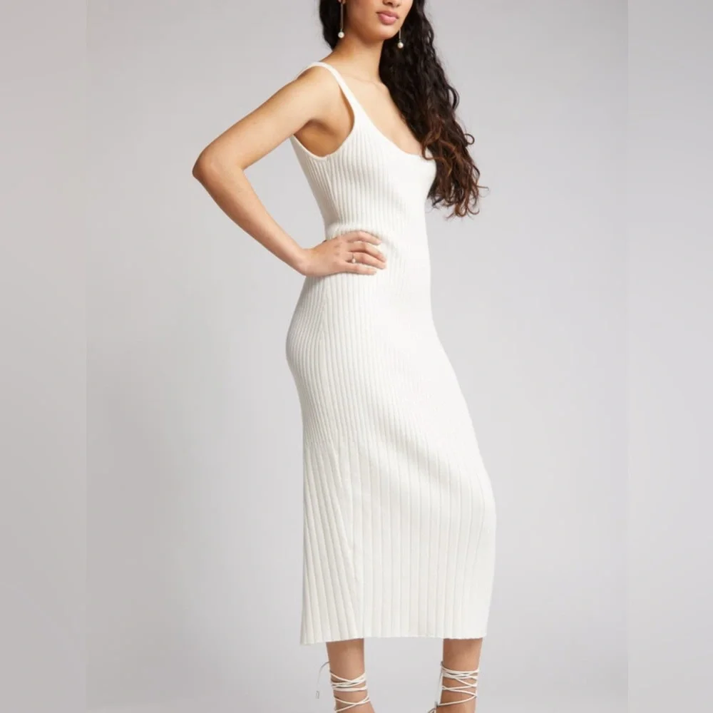 🤎 Open Edit Ribbed Sweater Tank Tan 🤎 - Picture 3 of 5